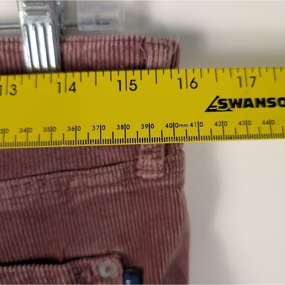 Pilcro Corduroy Pants Size 28 Burgundy Straight Leg Soft Stretch Women’s - Picture 9 of 13